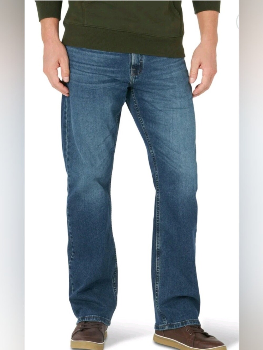 Wrangler Slim Fit Blue Jeans 42 X 30 NWT